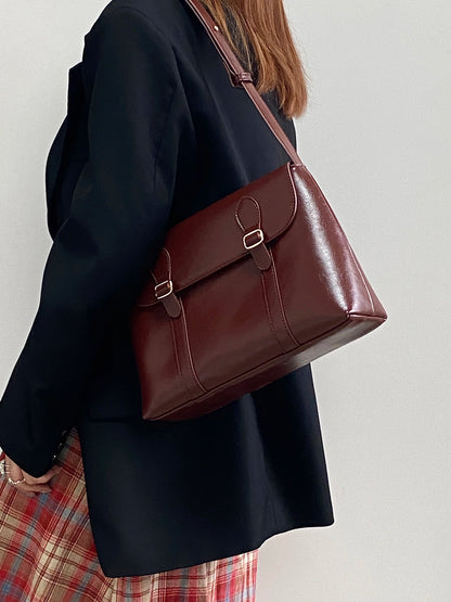 Vintage PU Leather Shoulder Bag