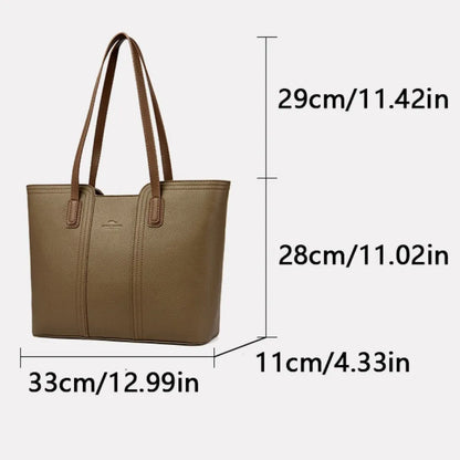 Luxury Leather Shoulder Tote Bag
