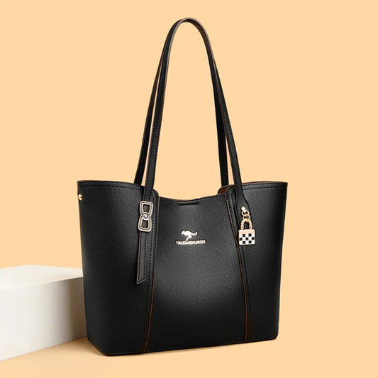 Luxury Leather Shoulder Tote Bag