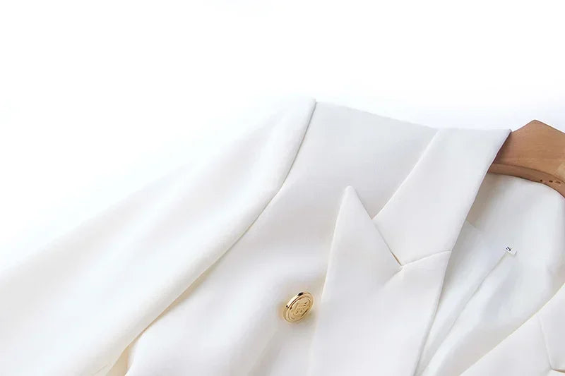 Luxury Pocket Blazer with Belt