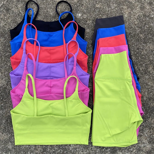 2-Piece Yoga Workout Shorts Set