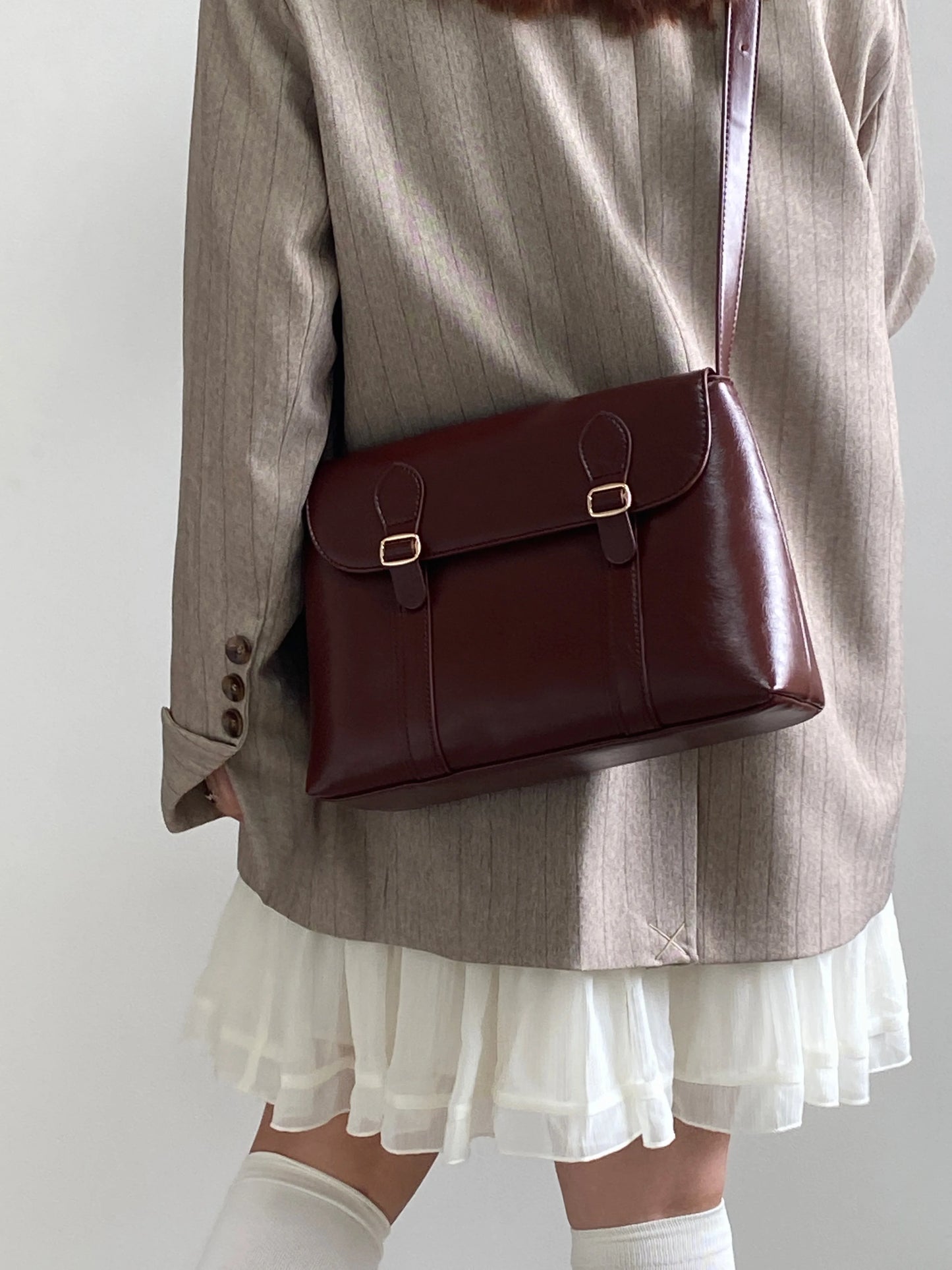 Vintage PU Leather Shoulder Bag