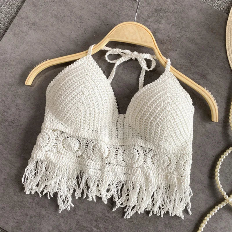 Sexy Boho Crochet Halter Top