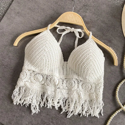 Sexy Boho Crochet Halter Top