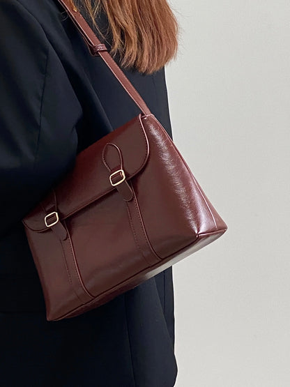 Vintage PU Leather Shoulder Bag