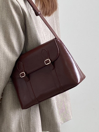 Vintage PU Leather Shoulder Bag