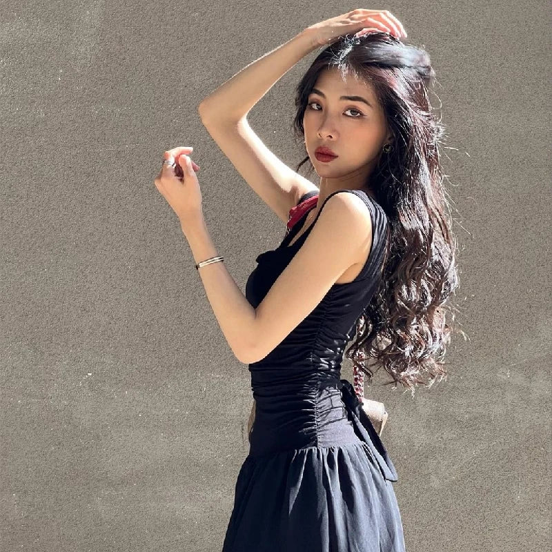 Elegant Ruched Bodycon Maxi Dress