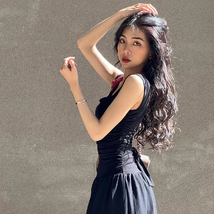 Elegant Ruched Bodycon Maxi Dress