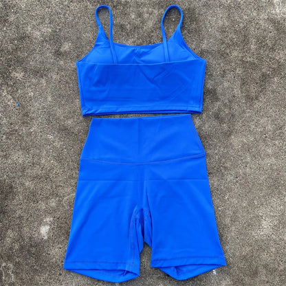 2-Piece Yoga Workout Shorts Set