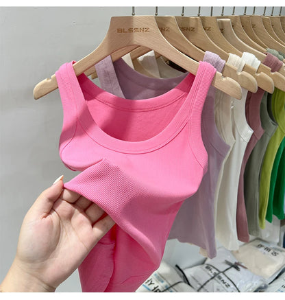 Women’s Ribbed Solid Tank Top