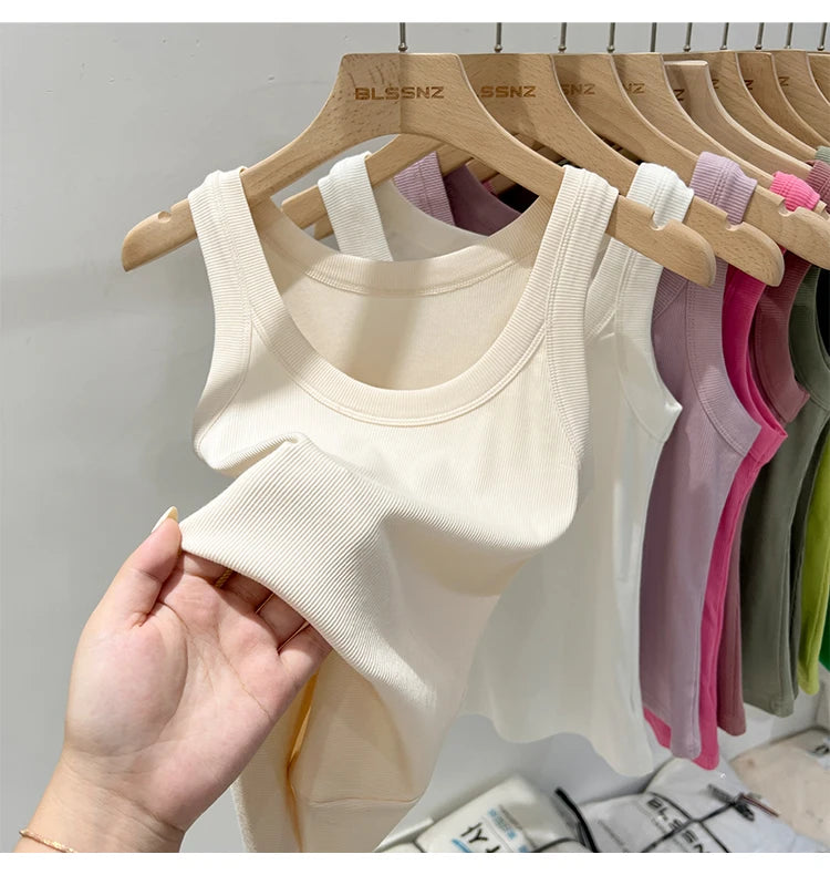 Women’s Ribbed Solid Tank Top