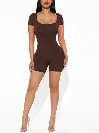 High Waist Bodycon Gym Jumpsuit