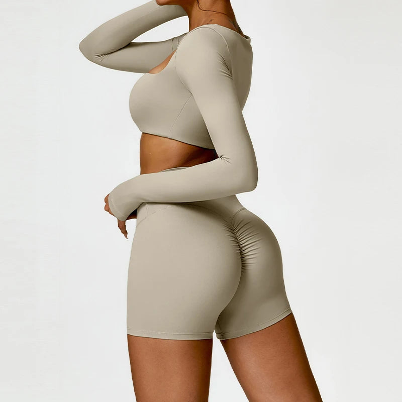 2-Piece Yoga Shorts Fitness Set