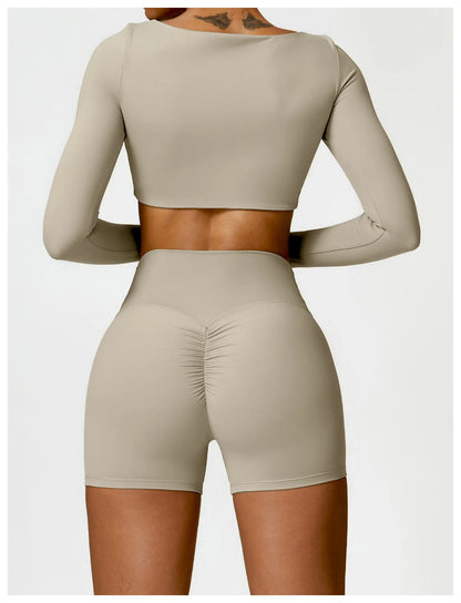 2-Piece Yoga Shorts Fitness Set