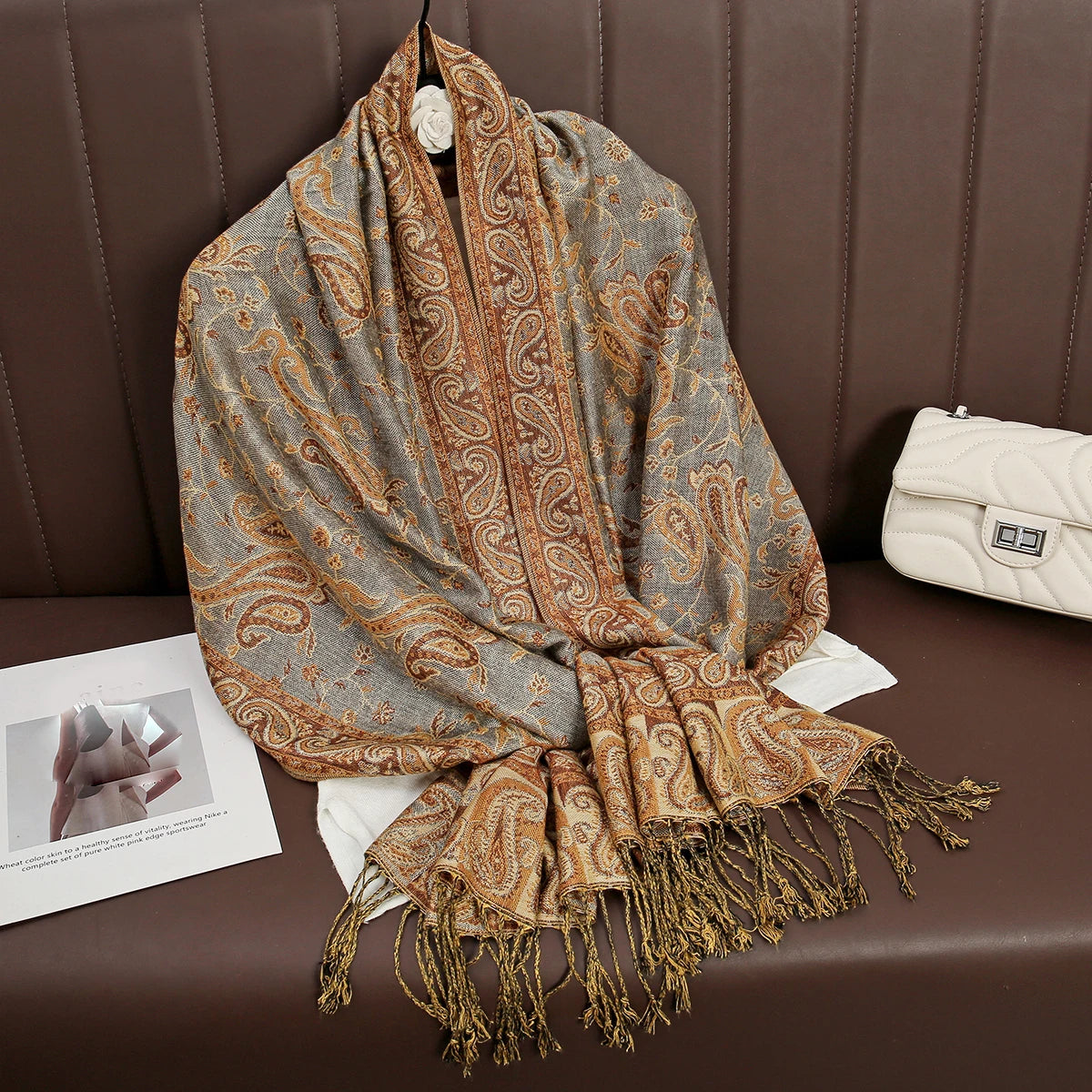 Luxury Autumn Cashmere Pashmina Shawl