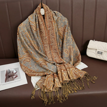 Luxury Autumn Cashmere Pashmina Shawl