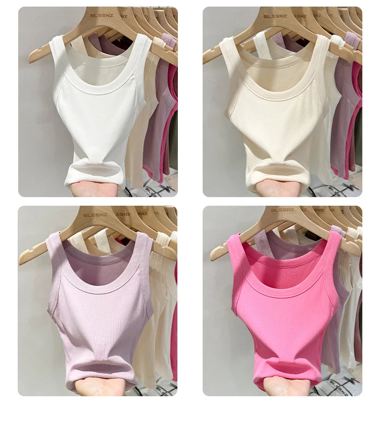 Women’s Ribbed Solid Tank Top