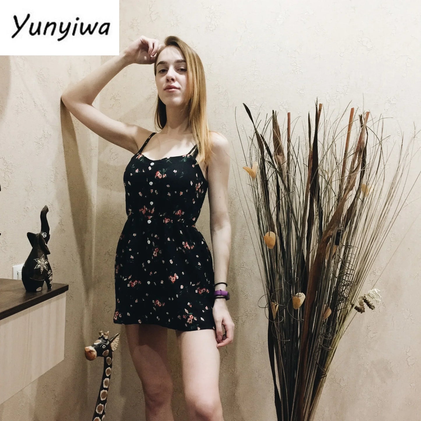 Sleeveless Floral Wide Leg Jumpsuit