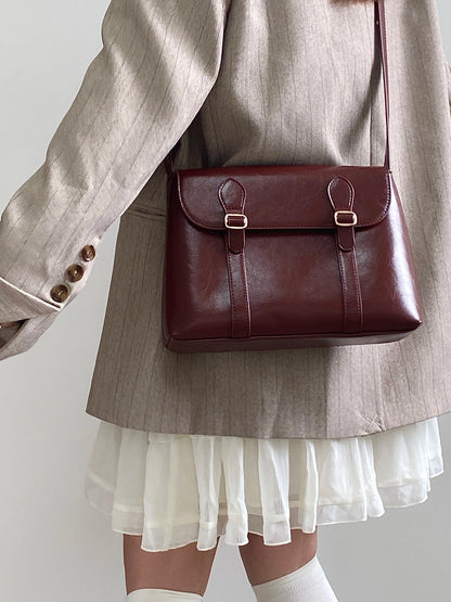 Vintage PU Leather Shoulder Bag