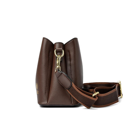 Luxury Designer Leather Bucket Bag