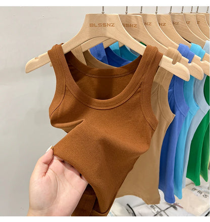 Women’s Ribbed Solid Tank Top