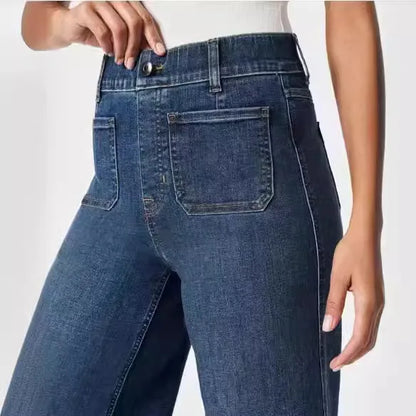 High-Waisted Straight Leg Jeans for Women