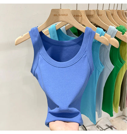 Women’s Ribbed Solid Tank Top