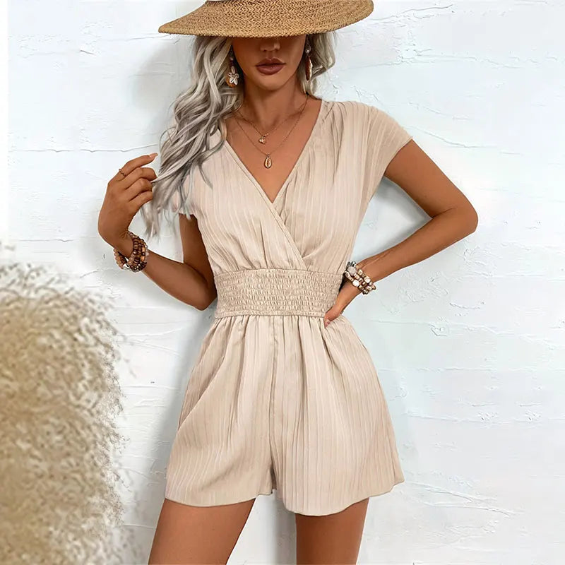 Summer Women's Jacquard Romper