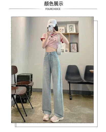 High-Waisted Slimming Straight-Leg Jeans