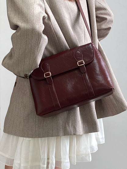 Vintage PU Leather Shoulder Bag