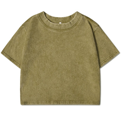 Slim Fit Washed Cotton T-Shirt
