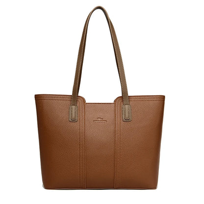 Luxury Leather Shoulder Tote Bag