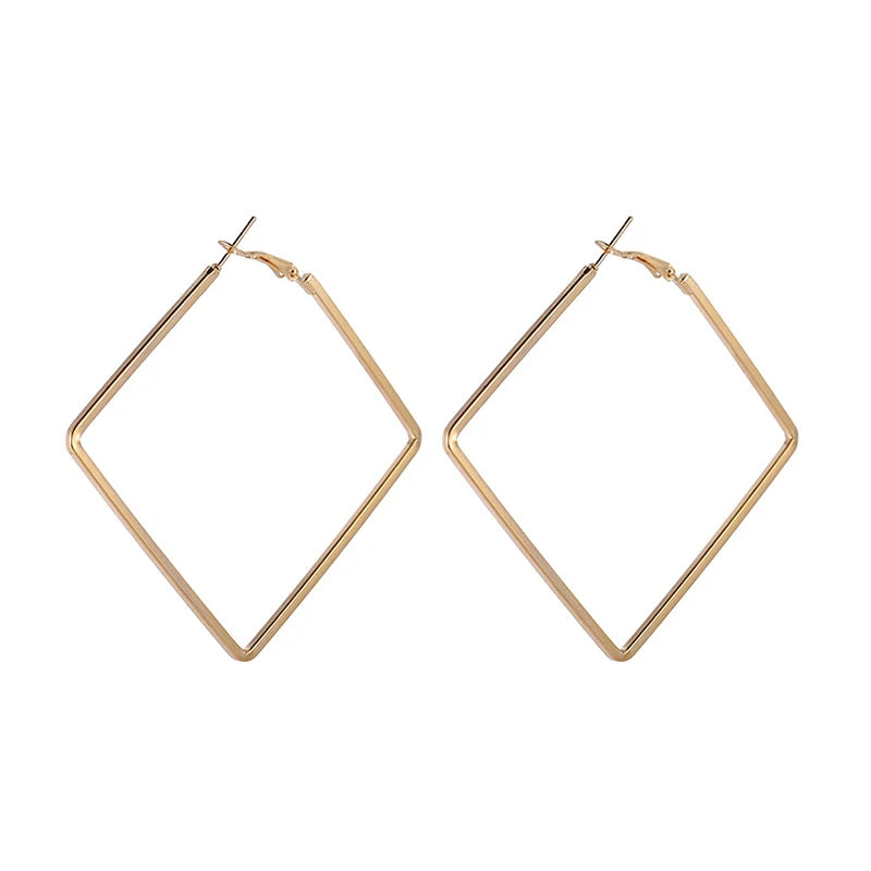 Oversize Geometric Hoop Earrings