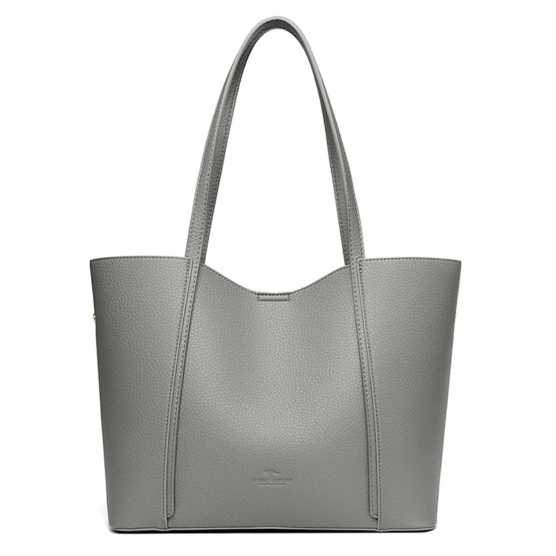 Luxury Leather Shoulder Tote Bag