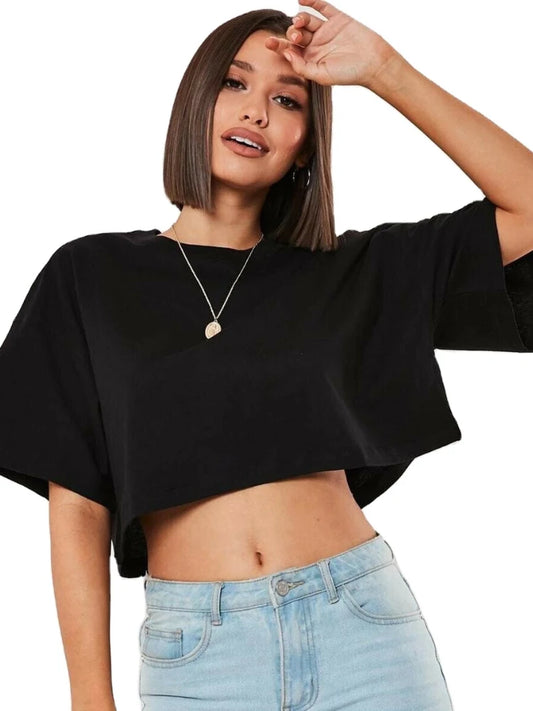 Cotton Yoga & Fitness Crop Top