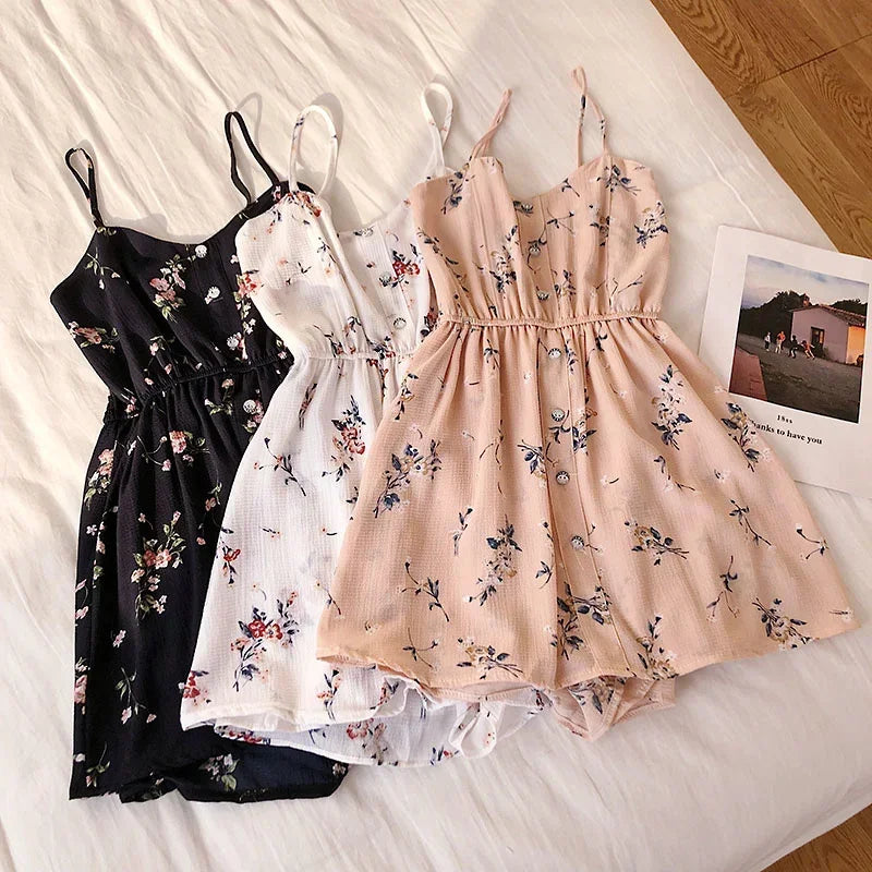 Sleeveless Floral Wide Leg Jumpsuit