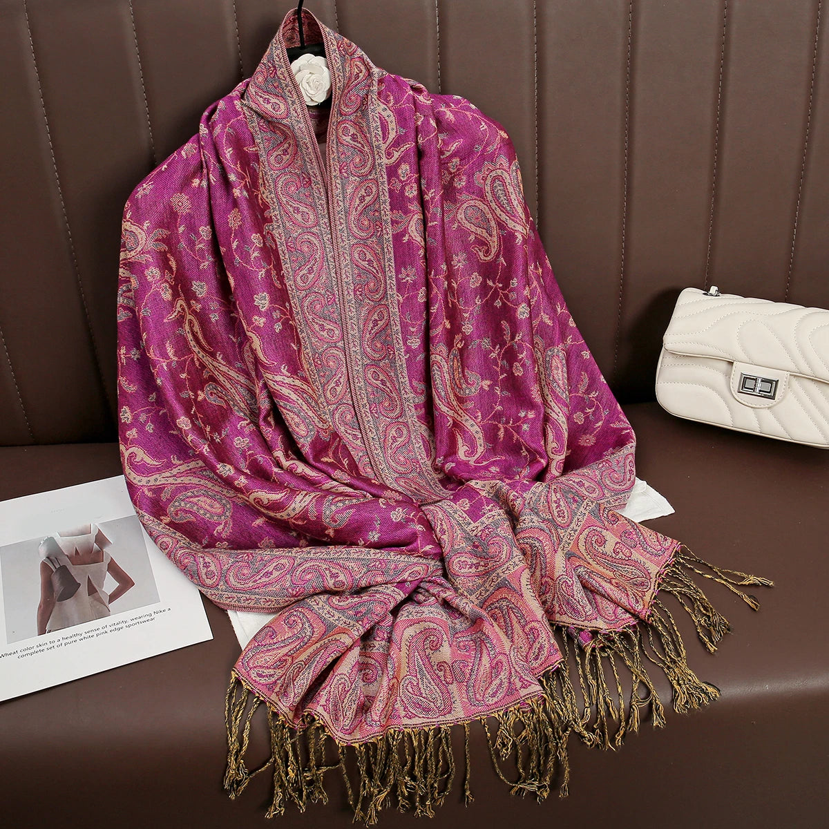 Luxury Autumn Cashmere Pashmina Shawl