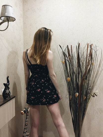 Sleeveless Floral Wide Leg Jumpsuit