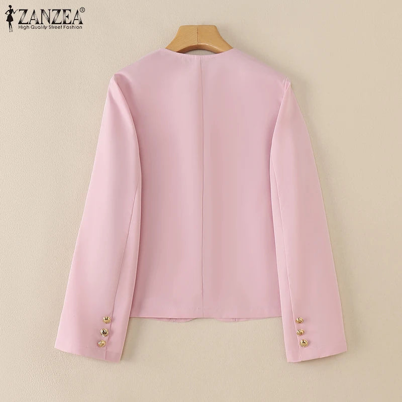 ZANZEA Elegant Button-Up Blazer