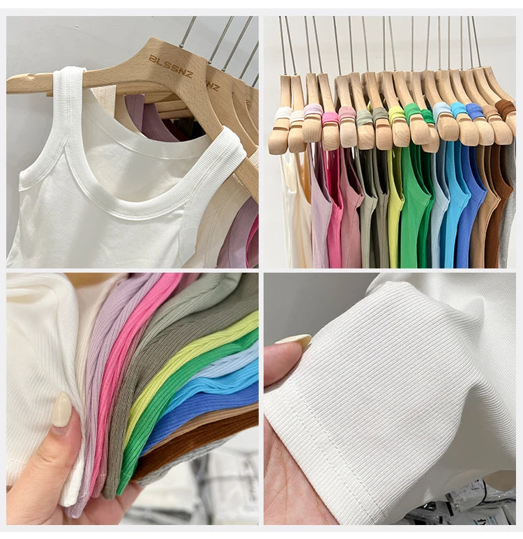 Women’s Ribbed Solid Tank Top