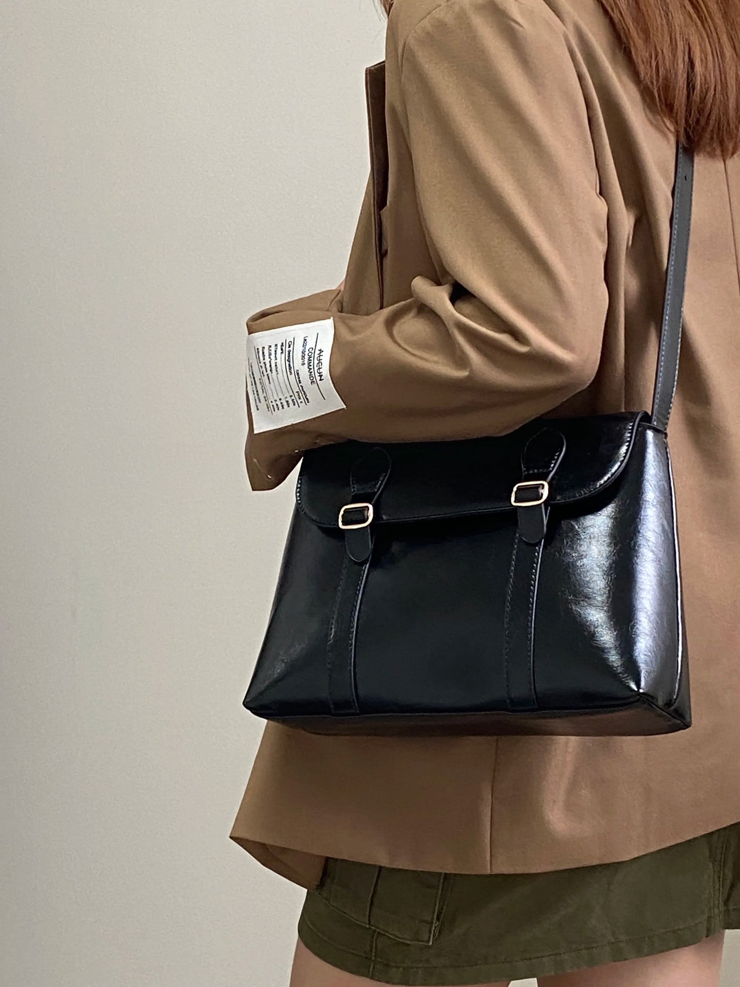 Vintage PU Leather Shoulder Bag