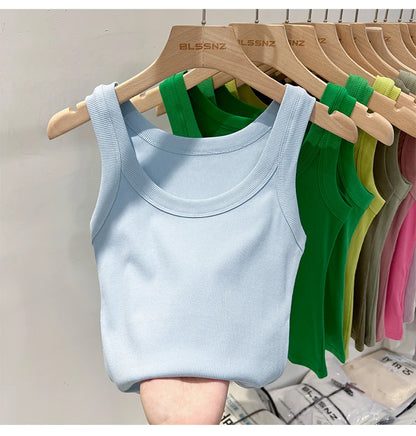 Women’s Ribbed Solid Tank Top
