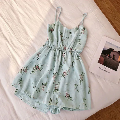 Sleeveless Floral Wide Leg Jumpsuit