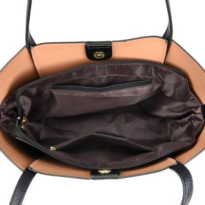 Luxury Leather Shoulder Tote Bag
