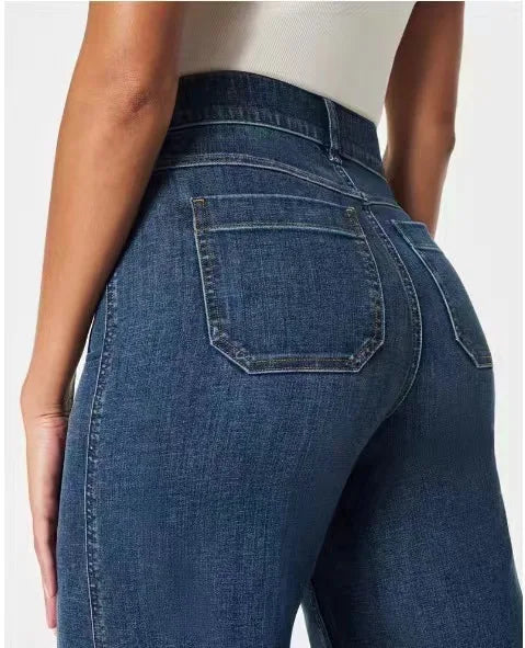 High-Waisted Straight Leg Jeans for Women