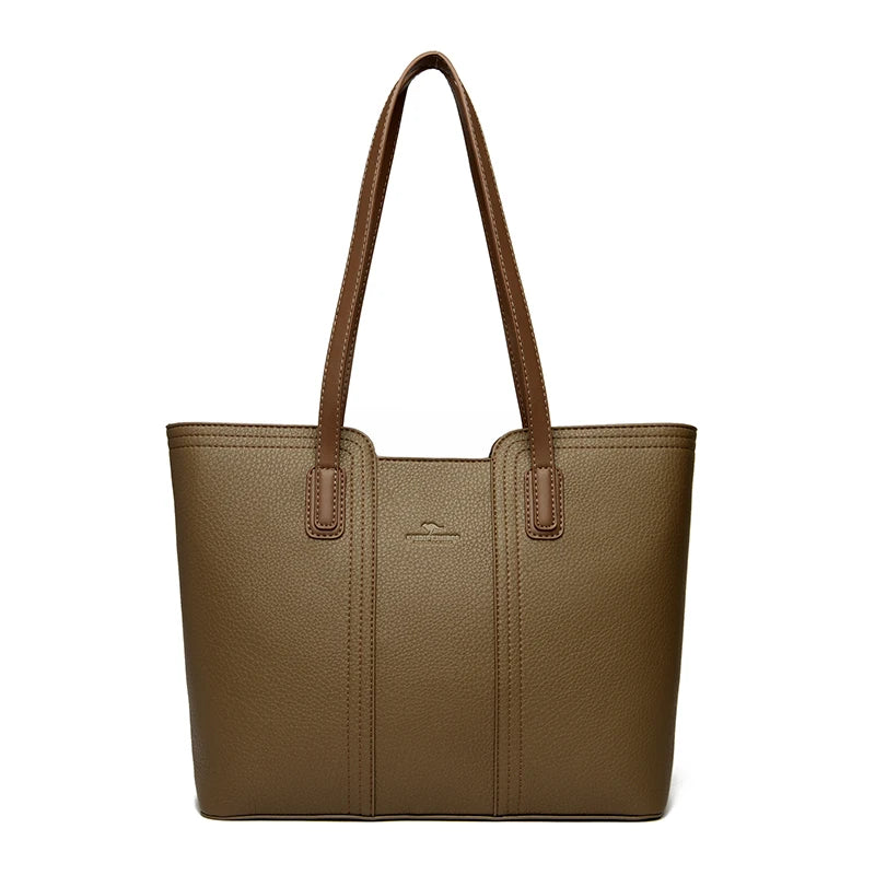 Luxury Leather Shoulder Tote Bag