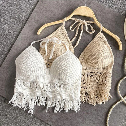 Sexy Boho Crochet Halter Top