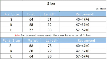 2PCS Sports Bra Yoga Set