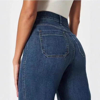 High-Waisted Straight Leg Jeans for Women