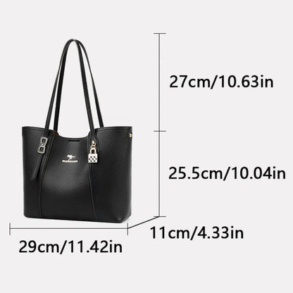 Luxury Leather Shoulder Tote Bag
